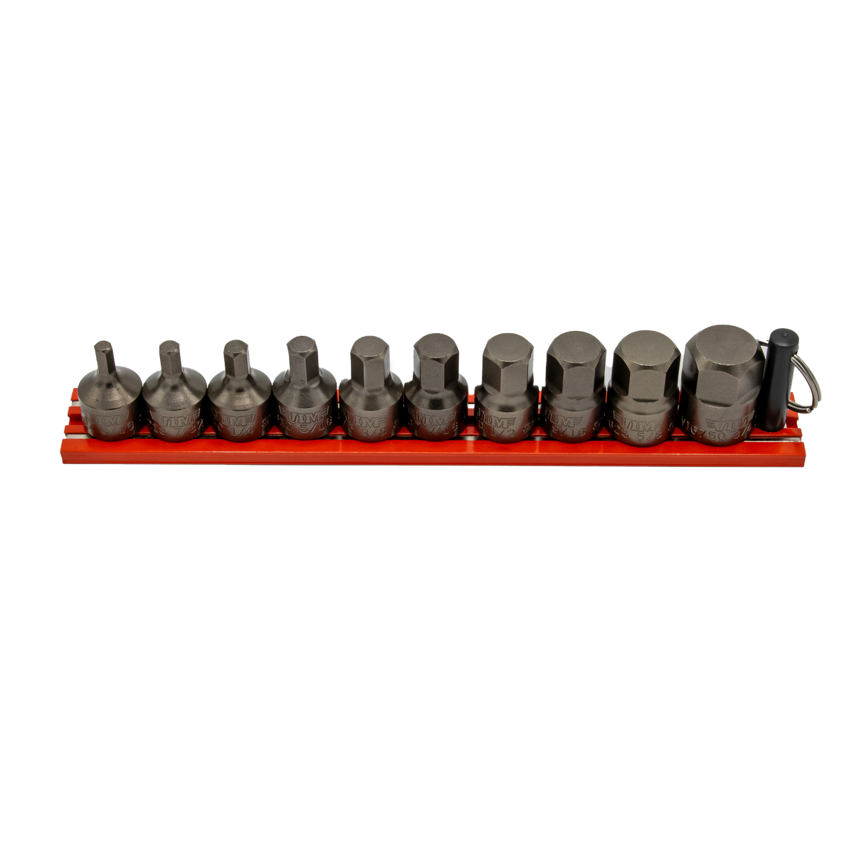 VIM Tools - IMPACT Hex Driver Set, Inch 10 pc, Power or Hand Approved, 3/8″Sq. Drive - Ridge Toolbox