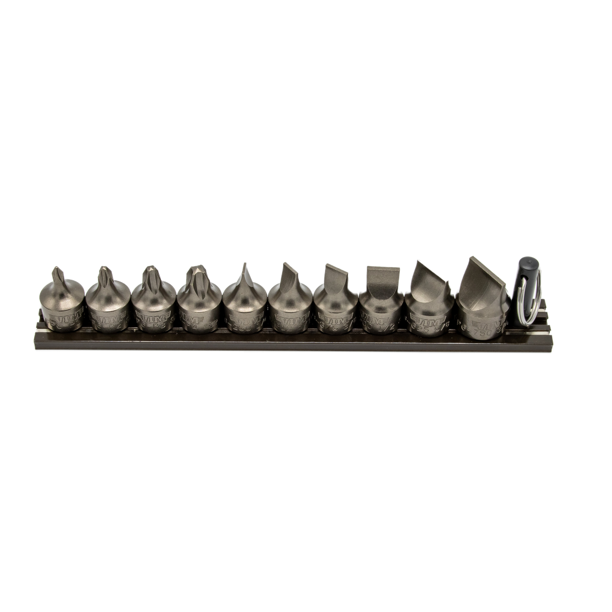 VIM Tools - IMPACT Stubby Flat & Philips Driver Set 10 pc, Power or Hand Approved, 3/8″Sq. Drive - Ridge Toolbox