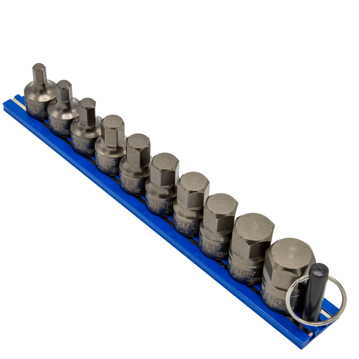VIM Tools - IMPACT Metric Hex Driver Set 10 pc, Power or Hand Approved, 3/8″Sq. Drive - Ridge Toolbox