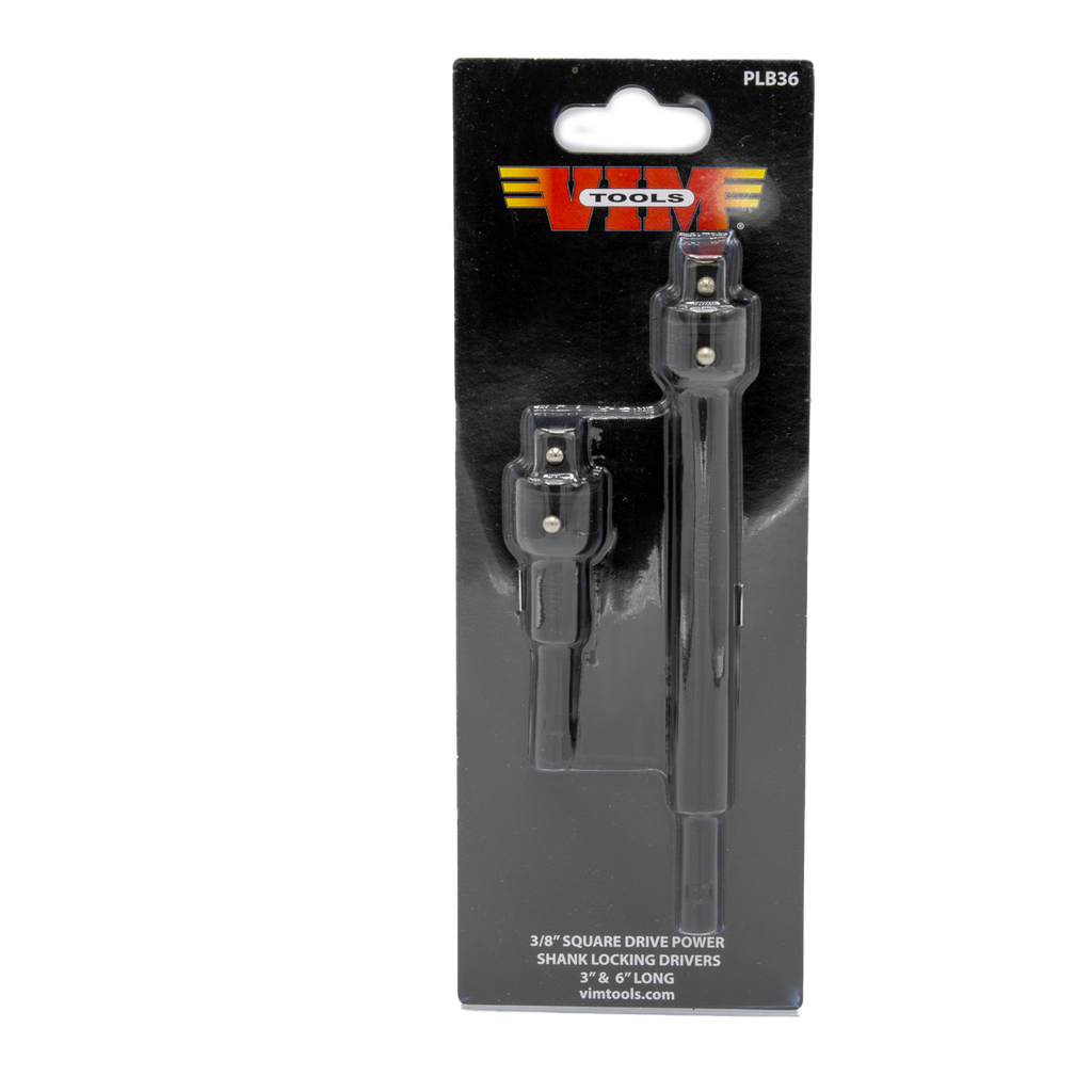 VIM Tools - 1/4″ Power Shank by 3/8″ Extension 2 Piece Set - Ridge Toolbox