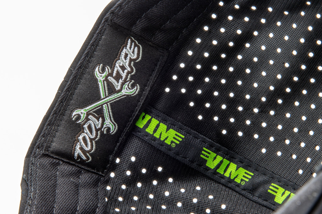 Vim Tools - Vim Hat - Pvc Patch Green Logo - Black
