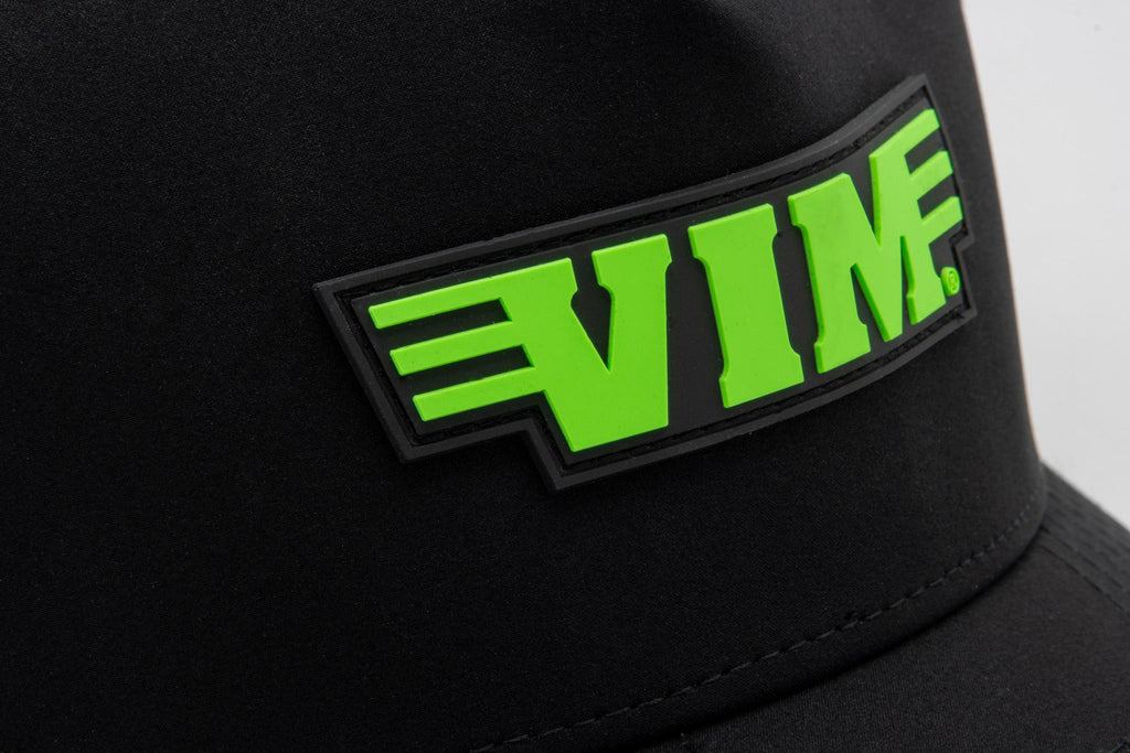 Vim Tools - Vim Hat - Pvc Patch Green Logo - Black