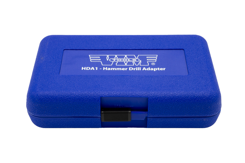VIM Tools - Hammer Drill Adapter, 4 Carbide Tipped Hammer Drills, 3/16″, 1/4″, 3/8″, & 1/2″ - Ridge Toolbox