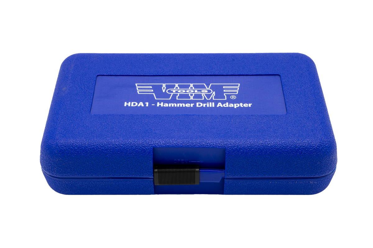 VIM Tools - Hammer Drill Adapter, 4 Carbide Tipped Hammer Drills, 3/16″, 1/4″, 3/8″, & 1/2″ - Ridge Toolbox