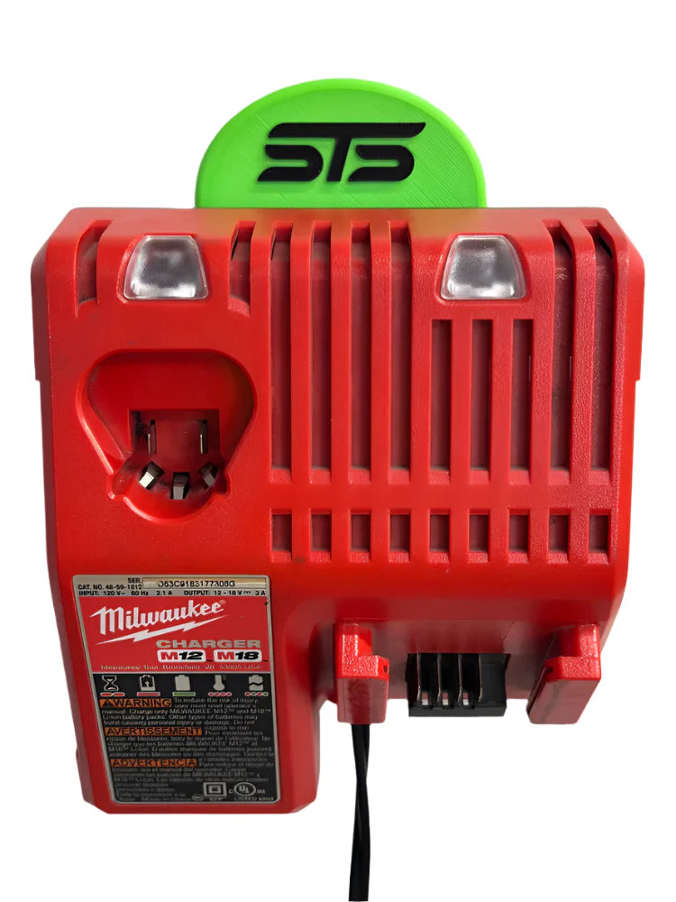 STS Auto Design MW1218 – Milwaukee M12/M18 Battery Charger Magnetic Holder - Ridge Toolbox
