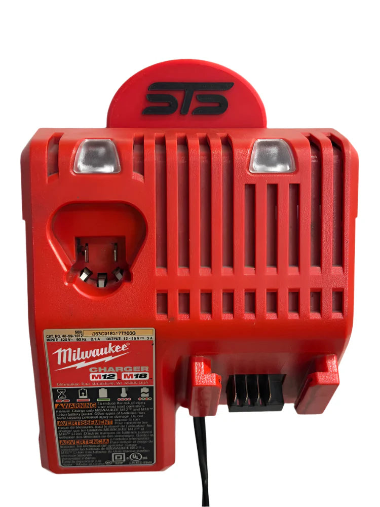 STS Auto Design MW1218 – Milwaukee M12/M18 Battery Charger Magnetic Holder - Ridge Toolbox