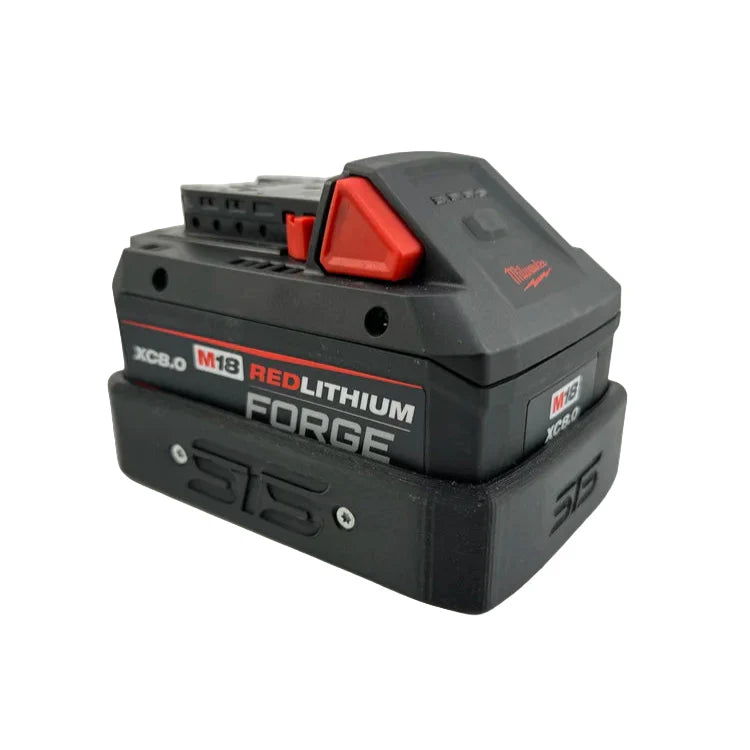 STS Auto Design MW1880F – Milwaukee M18 Forge 8.0 Magnetic Battery Cover - Ridge Toolbox