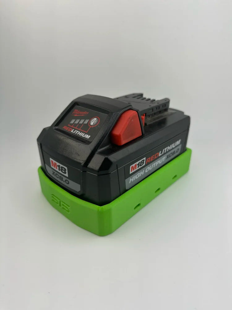 STS Auto Design MW1868HO – Milwaukee M18 Hi Output 6.0Ah/8.0Ah Magnetic Battery Cover - Ridge Toolbox