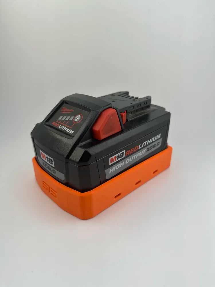 STS Auto Design MW1868HO – Milwaukee M18 Hi Output 6.0Ah/8.0Ah Magnetic Battery Cover - Ridge Toolbox
