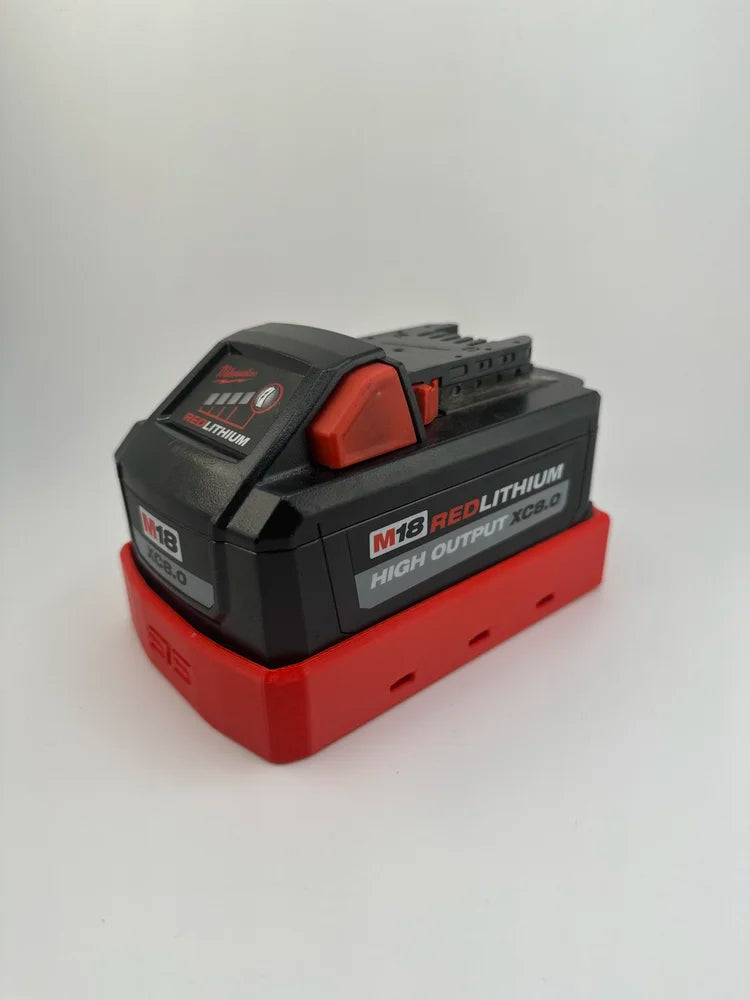 STS Auto Design MW1868HO – Milwaukee M18 Hi Output 6.0Ah/8.0Ah Magnetic Battery Cover - Ridge Toolbox