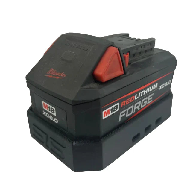 STS Auto Design MW1860F - Milwaukee Style Forge 6.0 Magnetic Battery Cover - Ridge Toolbox