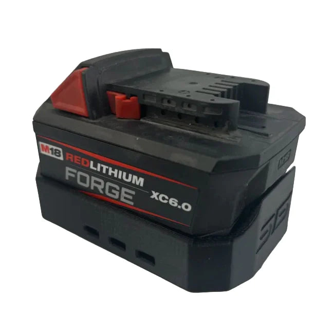 STS Auto Design MW1860F - Milwaukee Style Forge 6.0 Magnetic Battery Cover - Ridge Toolbox