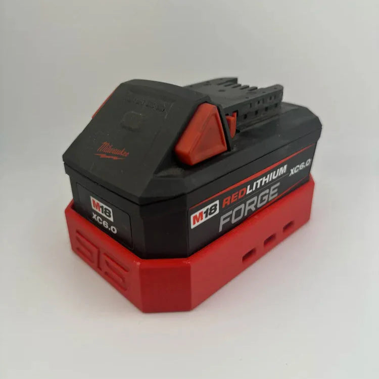 STS Auto Design MW1860F - Milwaukee Style Forge 6.0 Magnetic Battery Cover - Ridge Toolbox