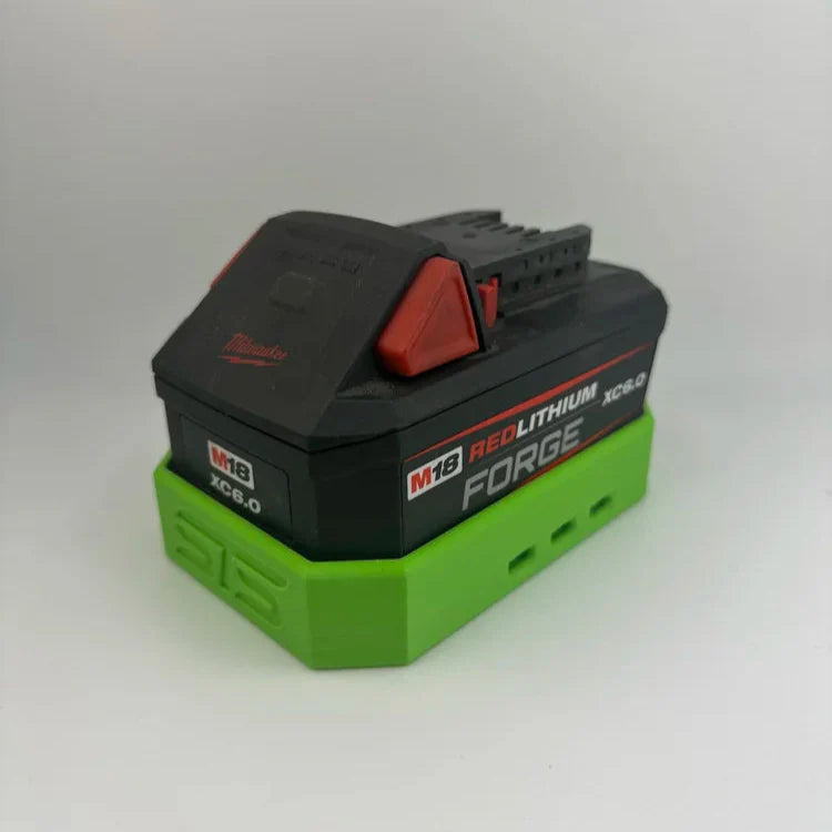 STS Auto Design MW1860F - Milwaukee Style Forge 6.0 Magnetic Battery Cover - Ridge Toolbox