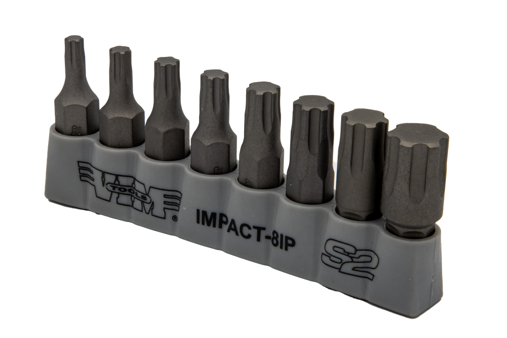 Vim Tools - Torx Plus, Impact Quality S2 Bit Set, 8 Pc Bits 5/16″ Hex Bodies, 1.25″L, Ip20 Thru Ip55 - Ridge Toolbox