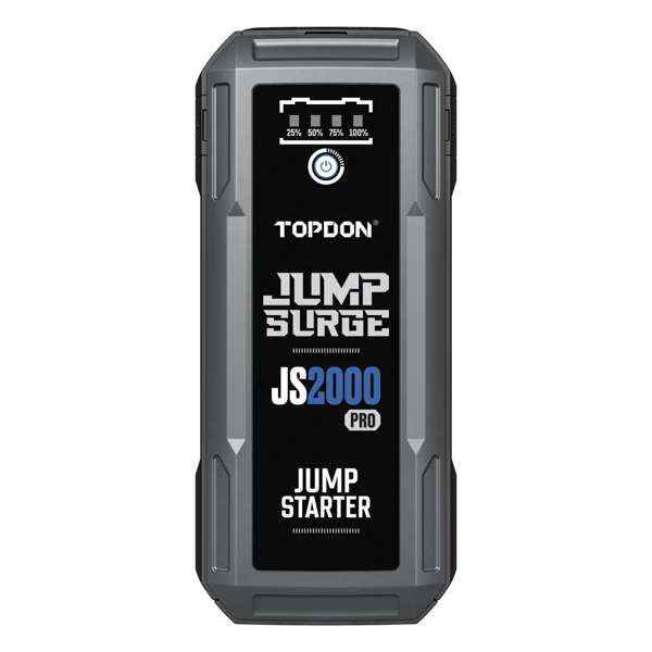 TOPDON 2500 Peak Amp Battery Jump Starter, Power Bank, & Flashlight - Ridge Toolbox