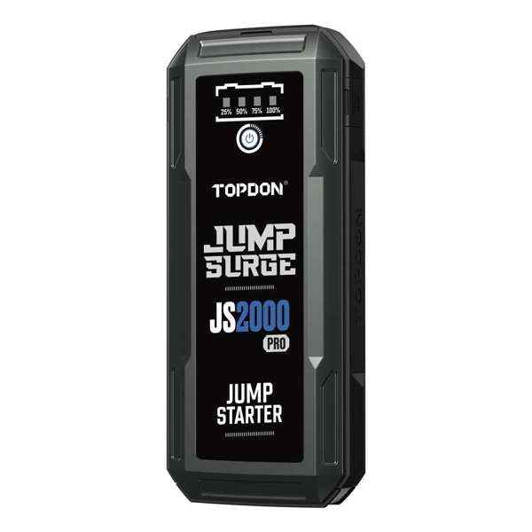 TOPDON 2500 Peak Amp Battery Jump Starter, Power Bank, & Flashlight - Ridge Toolbox