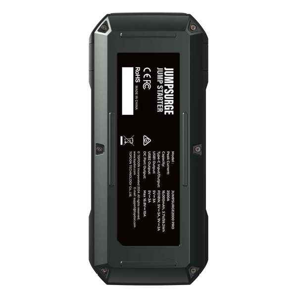 TOPDON 2500 Peak Amp Battery Jump Starter, Power Bank, & Flashlight - Ridge Toolbox
