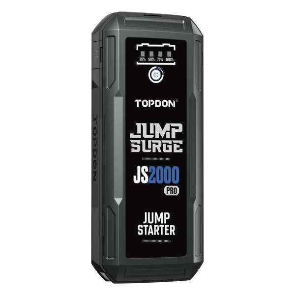TOPDON 2500 Peak Amp Battery Jump Starter, Power Bank, & Flashlight - Ridge Toolbox