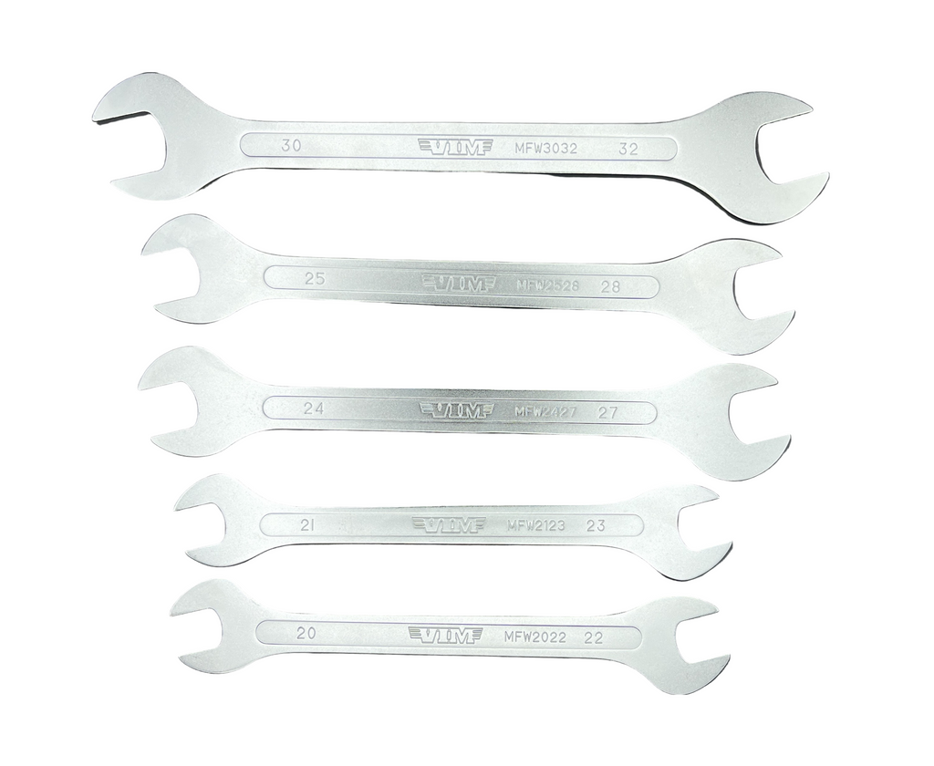 Vim Tools - 5 Pc. Large Flat Wrench Set – Metric - Ridge Toolbox