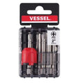 Vessel NECK TORSION Power Bit +2x50mm 10PC. with MAG ENHANCER (Case)