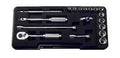 1/4 Sq. Dr. 18 Piece 6-Point Metric Socket Set  4-13mm