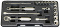 1/4 Sq. Dr. 18 Piece 12-Point SAE Socket Set  1/8-9/16