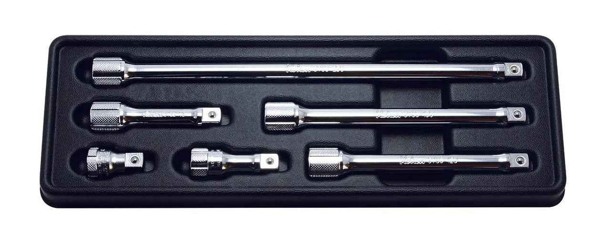3/8 Sq. Dr. Extension Bar Set  32-250mm ABS Tray   6 pieces