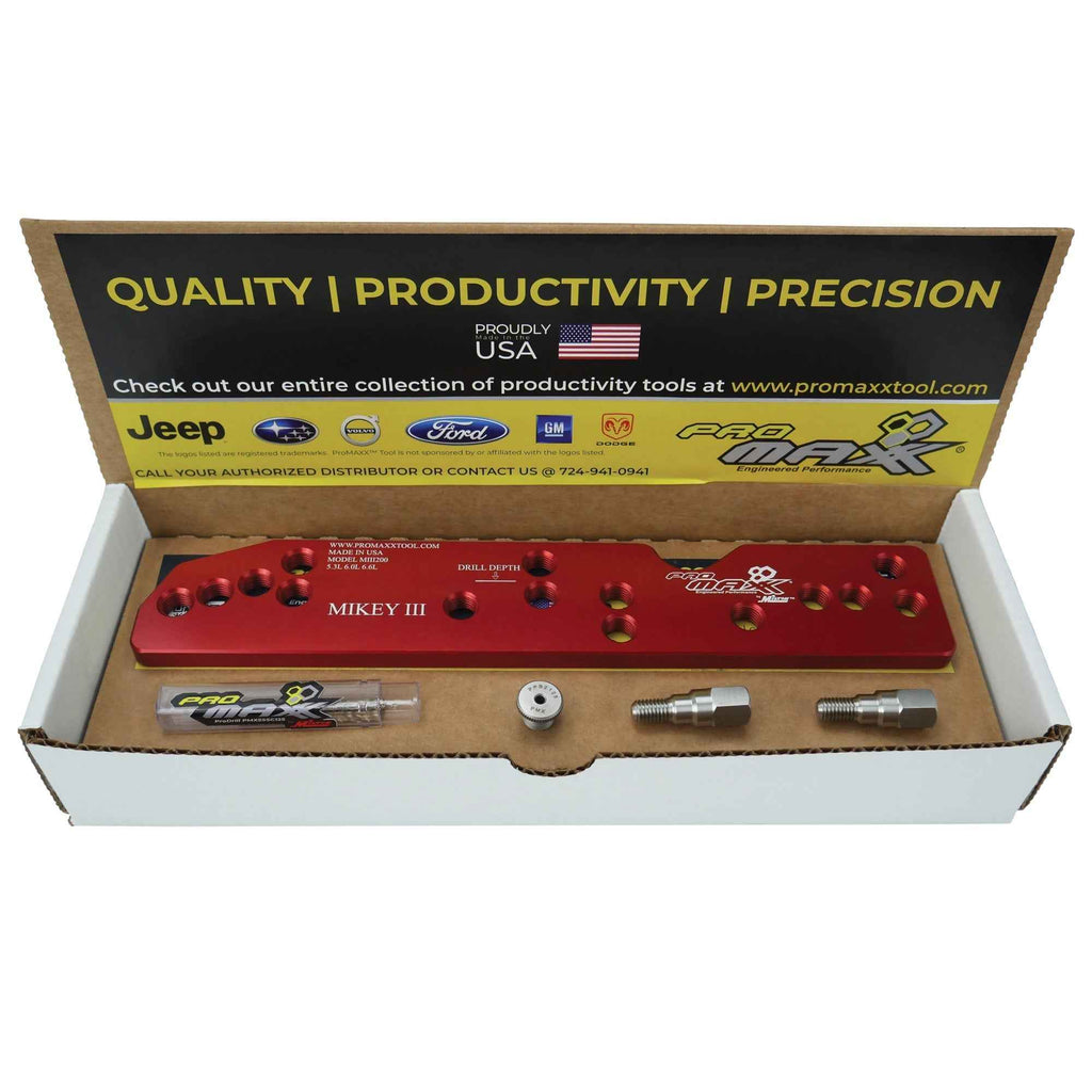 ProMAXX Exhaust Manifold Repair Kit – Broken Bolt, GM/GMC LS 4.8L, 5.3L, 6.0L, 6.2L & NEW LT 6.6L - Mikey III - Ridge Toolbox