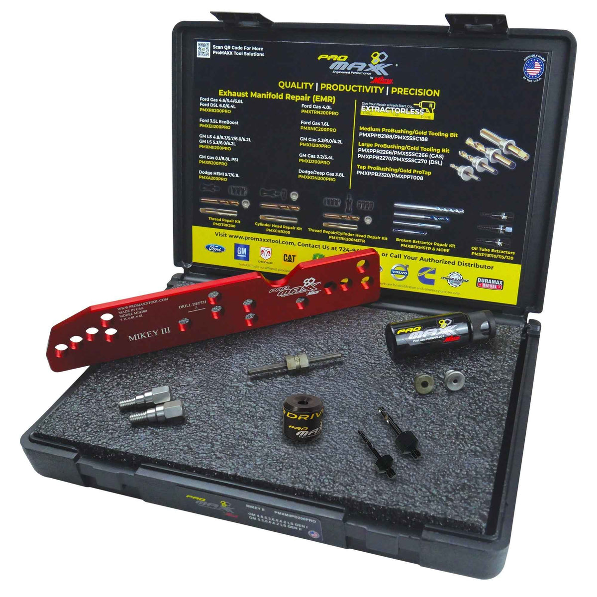 ProMAXX Exhaust Manifold Repair Kit – Broken Bolt, GM/GMC LS 4.8L, 5.3L, 6.0L, 6.2L & NEW LT 6.6L - Mikey III - Ridge Toolbox