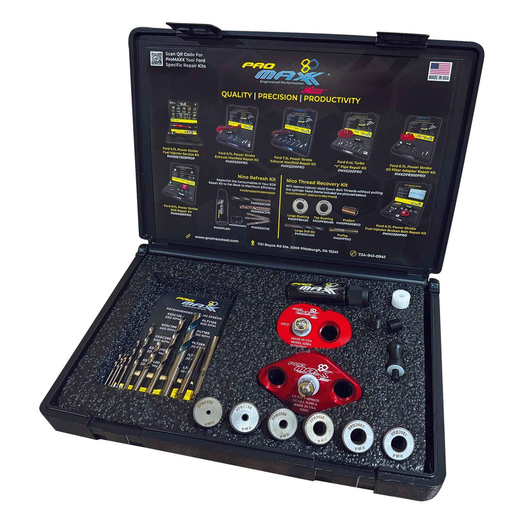ProMAXX Ford 6.7L Power Stroke Diesel EGR Tube & Fuel Injector Broken Bolts - Nino/Nico Combo Kit - Ridge Toolbox