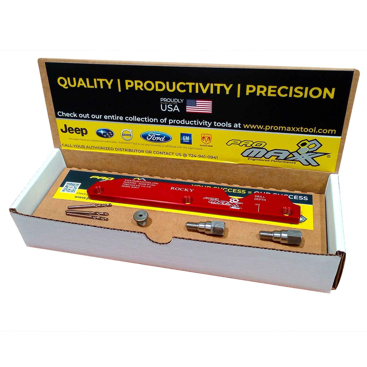 ProMAXX Ford 4.6L/5.4L V8, 6.8L V10 Exhaust Manifold Broken Bolt Repair Kit - Rocky - Ridge Toolbox