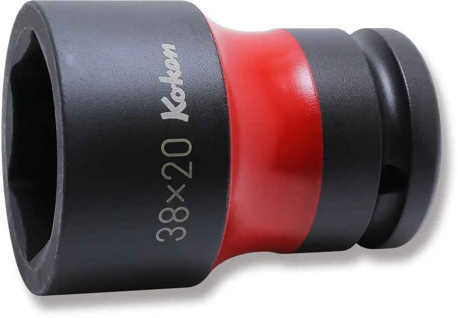 3/4 Sq. Dr. Rear Wheel Nut Socket  38 x 20mm Hex x Square 75mm Color coded