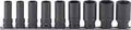 3/8 Sq. Dr. Socket Set  8-22mm 6 point  Thin walled 9 pieces