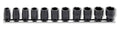3/8 Sq. Dr. 11 Piece Metric Impact 6 point Socket Set 8-19mm