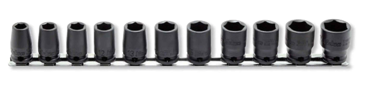 3/8 Sq. Dr. 11 Piece Metric Impact 6 point Socket Set 8-19mm