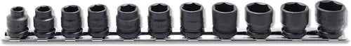 3/8 Sq. Dr. Socket Set  8-19mm 6 point  Thin walled 11 pieces