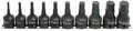 1/2 Sq. Dr. Bit Socket Set  4mm-19mm Hex 300mm  10 pieces