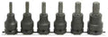 1/2 Sq. Dr. Bit Socket Set TORX® T30-T60  Length 60mm  6 pieces