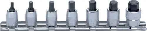 1/4 Sq. Dr. Socket Set  3-10mm Hex Length 25mm  7 pieces