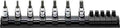 1/4 Sq. Dr. 7 Piece Z-Series TORX® Bit Socket Set T10-T40  Length 50mm