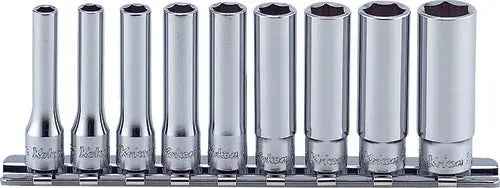 1/4 Sq. Dr. Socket Set  3/16-1/2 6 point   9 pieces