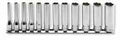 1/4 Sq. Dr. Socket Set  4-14mm 12 point   12 pieces