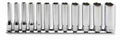 1/4 Sq. Dr. Socket Set  4-14mm 6 point   12 pieces