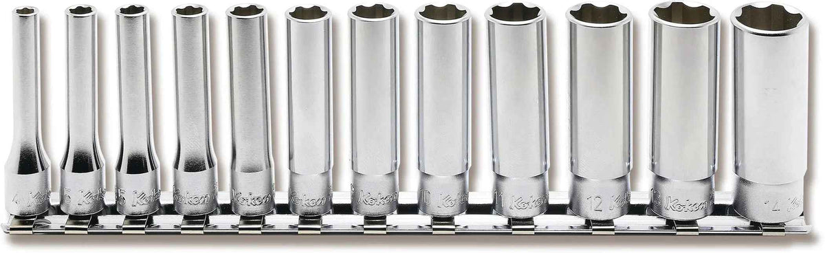 1/4 Sq. Dr. Socket Set  4-14mm Surface   12 pieces
