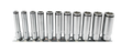 Special 1/4 Sq. Dr. Deep NUT GRIP® Socket Set, 5-14mm - 11 pieces
