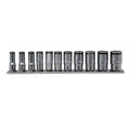 Special 1/4 Sq. Dr. Semi-Deep NUT GRIP® Socket Set  5-14mm - 11 pieces