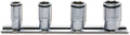 1/4 Sq. Dr. Socket Set  8-14mm Nut Grip   4 pieces