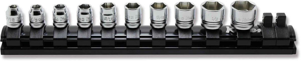 1/4" Square Drive 6-Point SAE Z-Series 10 Piece Socket Set