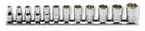 1/4 Sq. Dr. Socket Set  4-14mm Surface 200mm  12 pieces